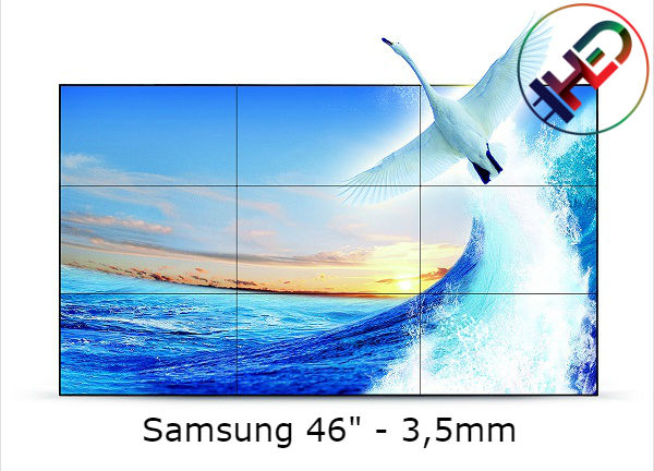 Màn hình ghép Samsung 46inch hiển thị hình ảnh rõ nét, liền mạch