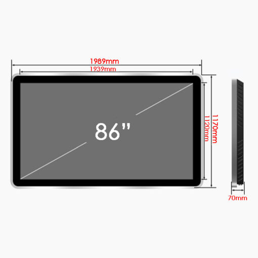 màn hình treo tường lcd quảng cáo 86 inch