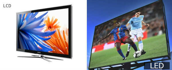 Hình ảnh khác biệt giữa màn hình LCD và Led