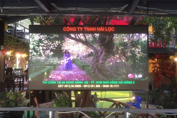 Thi công màn hình Led P3 trong nhà nhà hàng Hải Đăng 2 – TP. Hồ Chí Minh