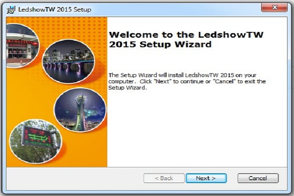 Giao diện phần mềm ledshow 2015