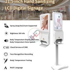 Màn hình quảng cáo LCD tích hợp máy sát khuẩn tay trong mùa dịch Covid
