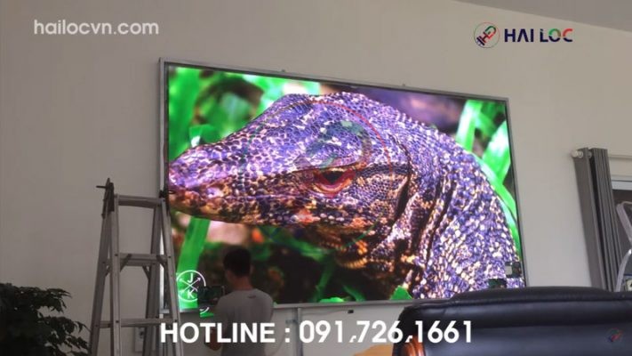 thi công màn hình LED P1.6 tại Xuân thiện, Ninh Bình