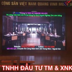 Hải Lộc LED Thi Công Màn LED P2.5 Huyện ủy Đinh Văn, Lâm Hà, Lâm Đồng  