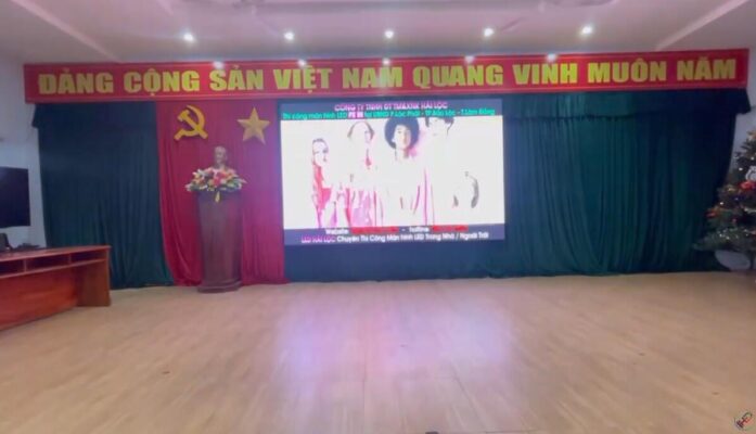 Hải Lộc thi công màn hình Led P2 UBND Phường Lộc Phát, TP. Bảo Lộc  
