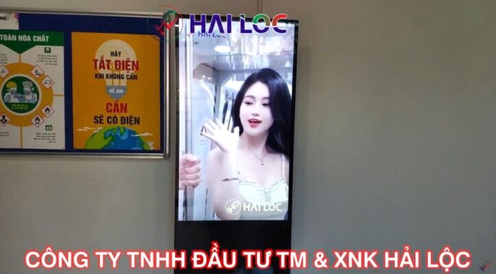 Hải Lộc thi công màn hình quảng cáo 55 inch chân đứng tại KCN Vsip, Từ Sơn, Bắc Ninh  