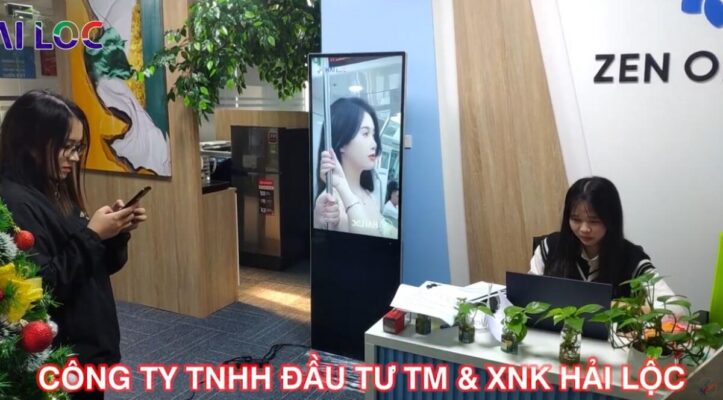 Thi công màn hình Quảng Cáo LCD 43 inch wifi tại tòa nhà CEO Tower - ZEN Office  