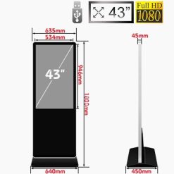 Màn Hình Quảng Cáo LCD Chân Đứng 43 Inch: Giải Pháp Hiển Thị Chuyên Nghiệp, Giá Tốt - Hải Lộc
