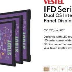 Màn hình quảng cáo cảm ứng Châu Âu 86 inch Dual OS Interactive Flat Panel Displays - Hải Lộc