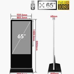 Màn hình quảng cáo LCD chân đứng 65 inch SAMSUNG / LG - Hải Lộc
