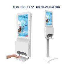 Màn hình quảng cáo LCD chân đứng tích hợp máy sát khuẩn SAMSUNG/LG - Hải Lộc