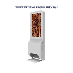 Màn hình quảng cáo LCD chân đứng tích hợp máy sát khuẩn SAMSUNG/LG - Hải Lộc