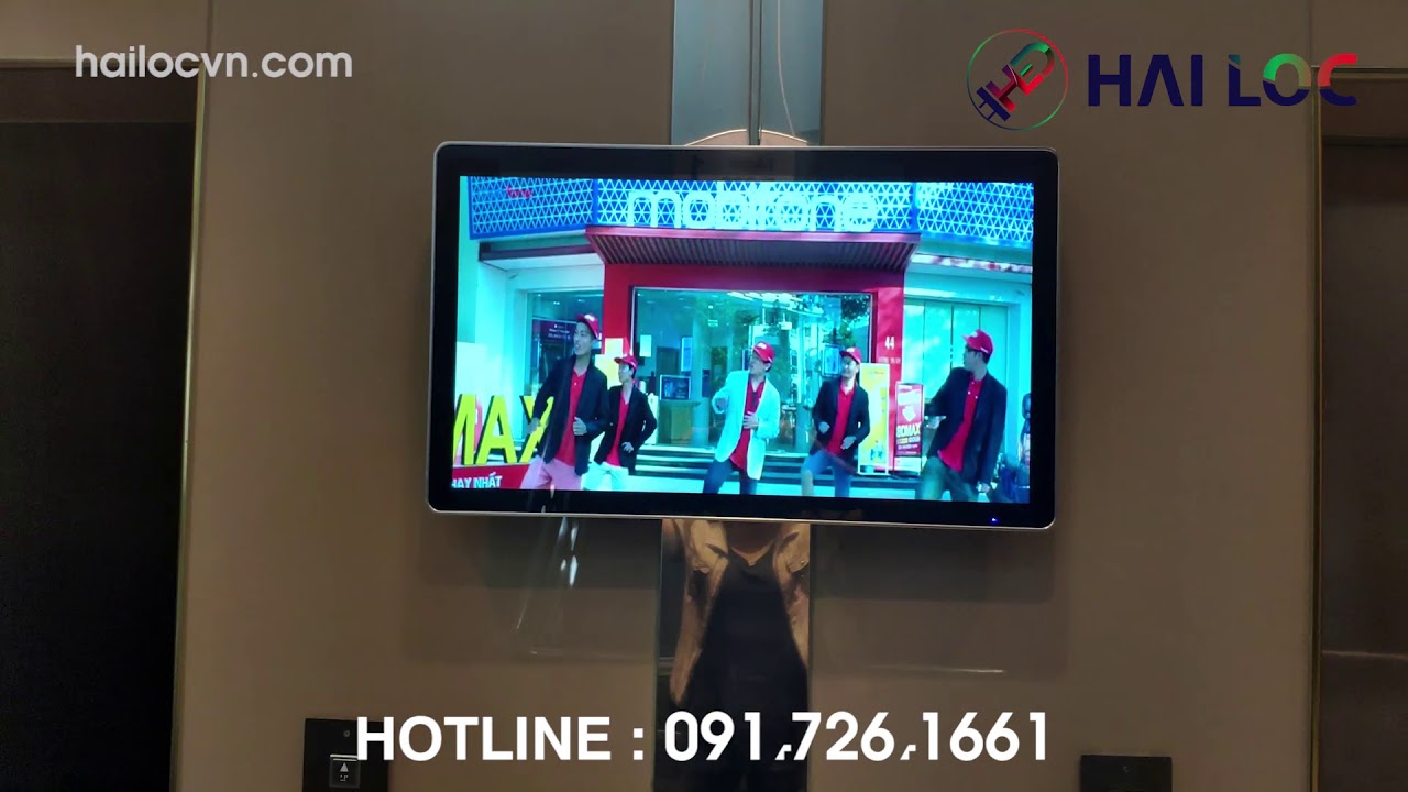 Thi công màn hình 32 inch quảng cáo treo sảnh chờ tại mạng lưới Mobifone Miền Bắc đường Giải Phóng - Hình ảnh dự án thực tế LED Hải Lộc thi công