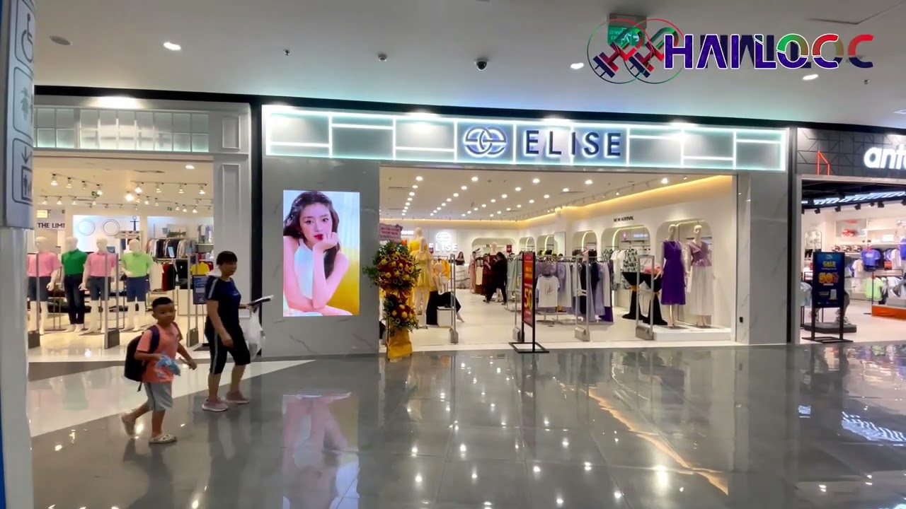 Thi công màn hình LED P2.5 tại cửa hàng Cho Elise Lê Chân Hải Phòng trong AEON - Hình ảnh dự án thực tế LED Hải Lộc thi công