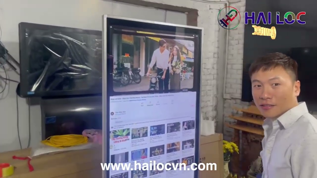 Thi công màn hình LED 55 inch Android 7.0.1 hồng ngoại tại Yên Xá, Tân Triều Hà Nội - Hình ảnh dự án thực tế LED Hải Lộc thi công