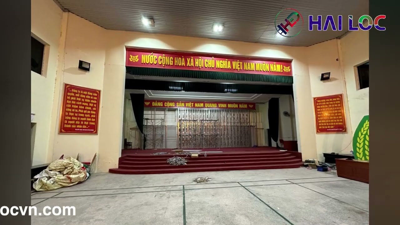 Thi công màn hình LED P3 tại Chủ tịch UBND xã Mai Đình - Hà Nội - Hình ảnh dự án thực tế LED Hải Lộc thi công