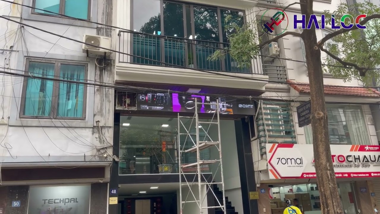 Thi công màn hình LED P10 tại Công ty Bách Việt – Giải pháp quảng cáo ngoài trời chuyên nghiệp - Hình ảnh dự án thực tế LED Hải Lộc thi công