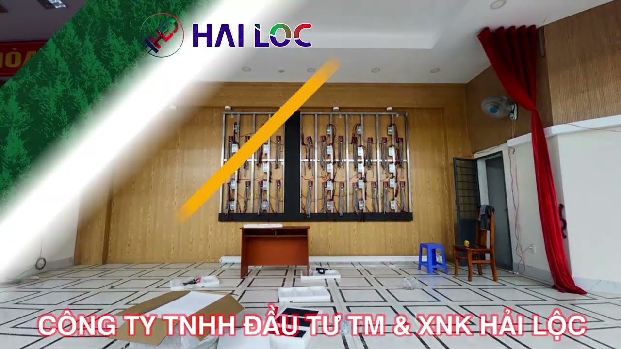 Thi công màn hình LED P2 tại UBND Đại Lao - Lâm Đồng - Hình ảnh dự án thực tế LED Hải Lộc thi công
