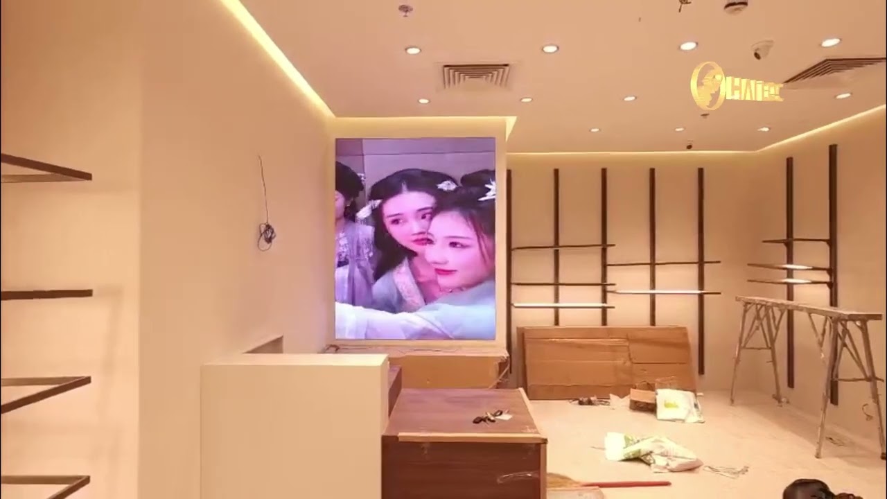 Thi công màn hình LED P2 indoor tại Cửa hàng mắt kính Guess Lotter - Hình ảnh dự án thực tế LED Hải Lộc thi công