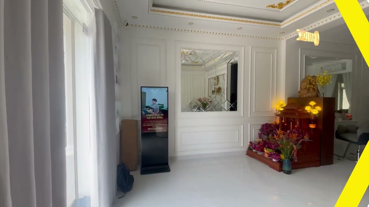 Thi công màn hình LCD 43 inch quảng cáo Wifi tại Spa ChiSury Vĩnh Yên Vĩnh Phúc - Hình ảnh dự án thực tế LED Hải Lộc thi công