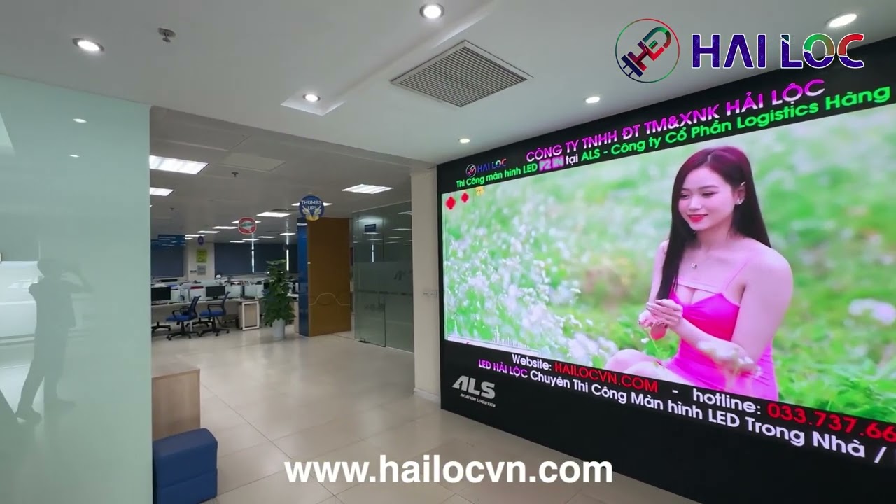 Thi công màn hình LED P2 tại Hải Lộc cho ALS - Đơn vị Logistics Hàng Không - Hình ảnh dự án thực tế LED Hải Lộc thi công