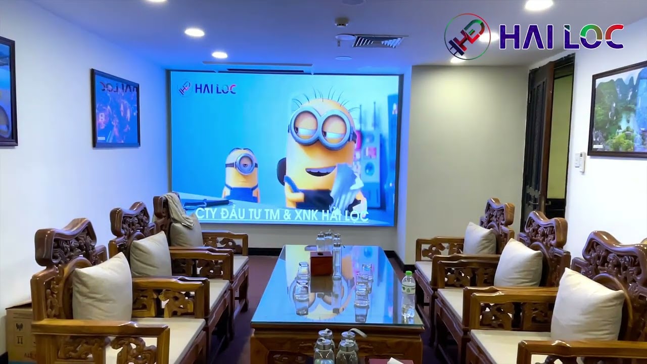 Thi công màn hình LED P1.53 tại Chùa Bái Đính - Dự án iloc cỡ nhỏ trong phòng - Hình ảnh dự án thực tế LED Hải Lộc thi công