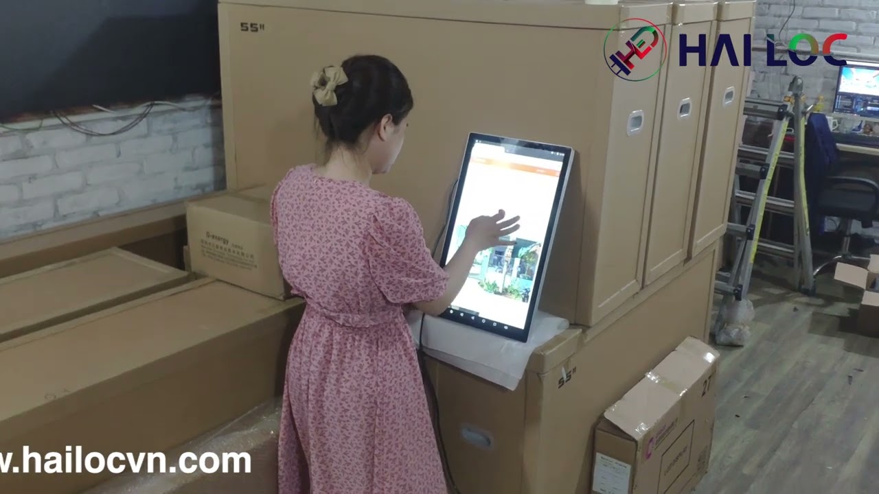 Thi công màn hình LCD 19 inch cho Công ty Nhà Vườn 9 Tổng Cục V, Hà Nội - Hình ảnh dự án thực tế LED Hải Lộc thi công