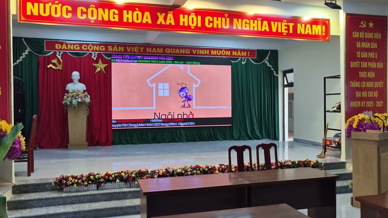 Thi công màn hình LED P4 tại Trường Lam Sơn - Giải pháp hiển thị thông minh - Hình ảnh dự án thực tế LED Hải Lộc thi công