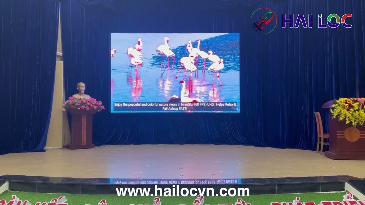 Thi công màn hình LED P3 tại Hội trường UBND xã Trừ Văn Thố - Bình Dương - Hình ảnh dự án thực tế LED Hải Lộc thi công