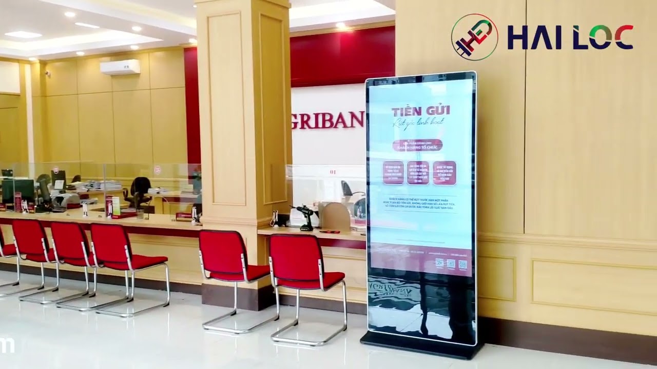 Thi công 10 màn hình LCD 65 inch quảng cáo WiFi cho Agribank Quảng Ninh - Hình ảnh dự án thực tế LED Hải Lộc thi công
