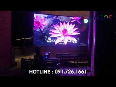 Thi công màn hình LED P5 Outdoor tại cạnh bên tòa Tam Thế - Chùa Bái Đính, Ninh Bình - Hình ảnh dự án thực tế LED Hải Lộc thi công