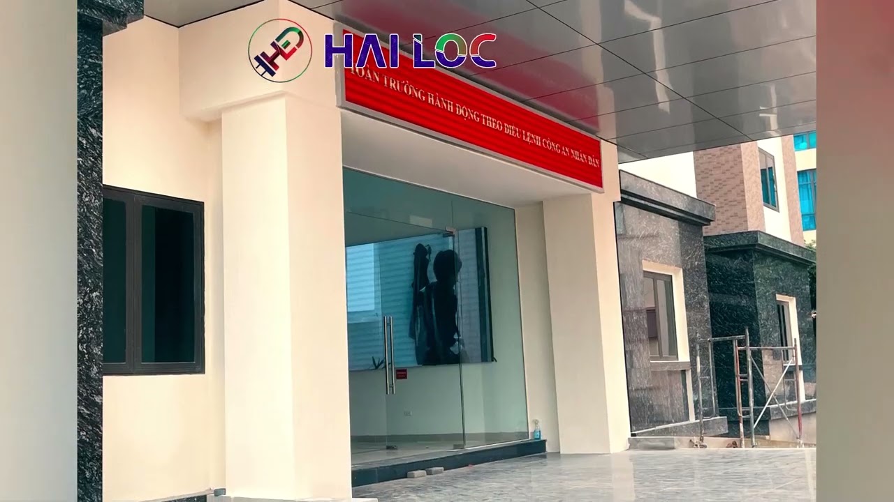 Thi công màn hình LED P10 outdoor tại Trường Cao Đẳng Cảnh Sát Nhân Dân 1 - Hình ảnh dự án thực tế LED Hải Lộc thi công