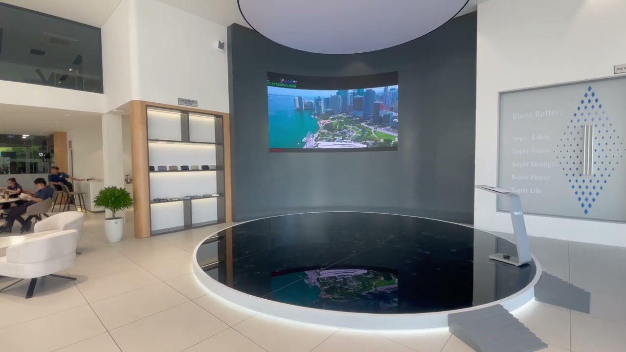 Thi công màn hình LED cho Showroom BYD Quảng Ninh - Dự án Cong Dẻo chuyên nghiệp - Hình ảnh dự án thực tế LED Hải Lộc thi công