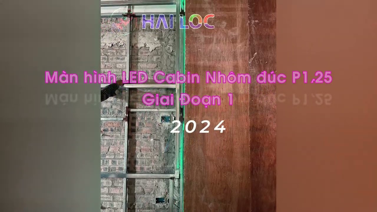 Thi công màn hình LED P1.25 indoor tại Bệnh viện Trung ương Quân đội 108 - Hình ảnh dự án thực tế LED Hải Lộc thi công
