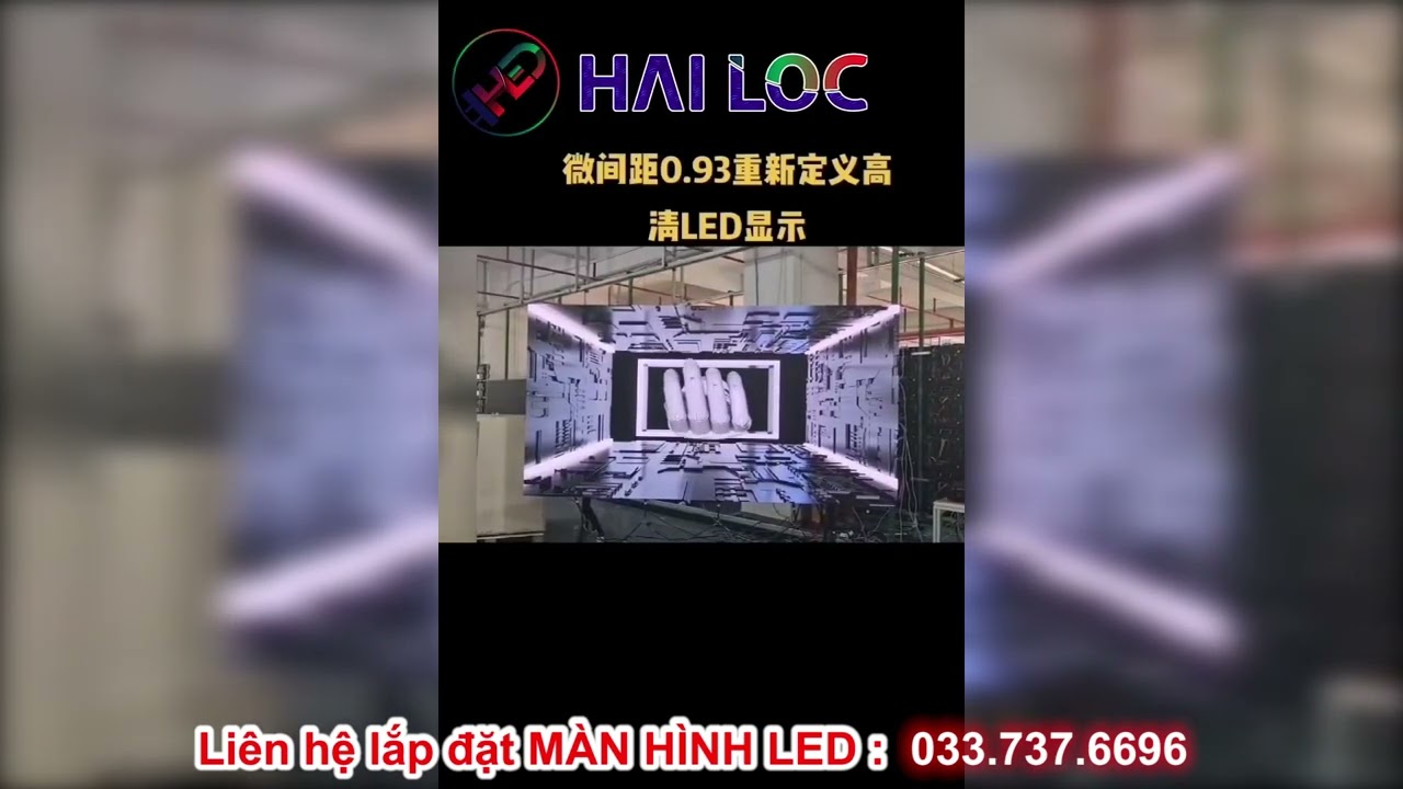 Thi công màn hình LED P0.9 không cần cáp tín hiệu và dây điện 5V tại Hải Lộc - Hình ảnh dự án thực tế LED Hải Lộc thi công