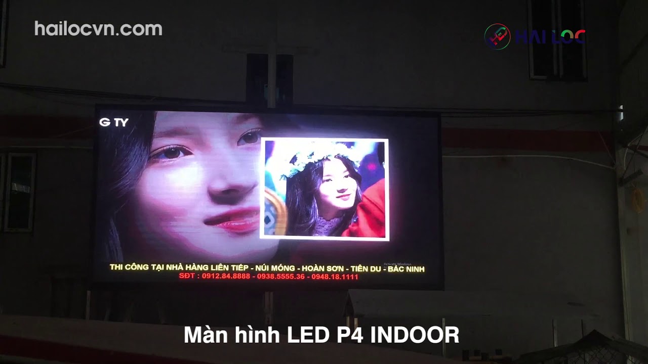 Thi công màn hình LED P4 cho dự án ILOC LIÊN TIẾP - Hải Lộc - Hình ảnh dự án thực tế LED Hải Lộc thi công