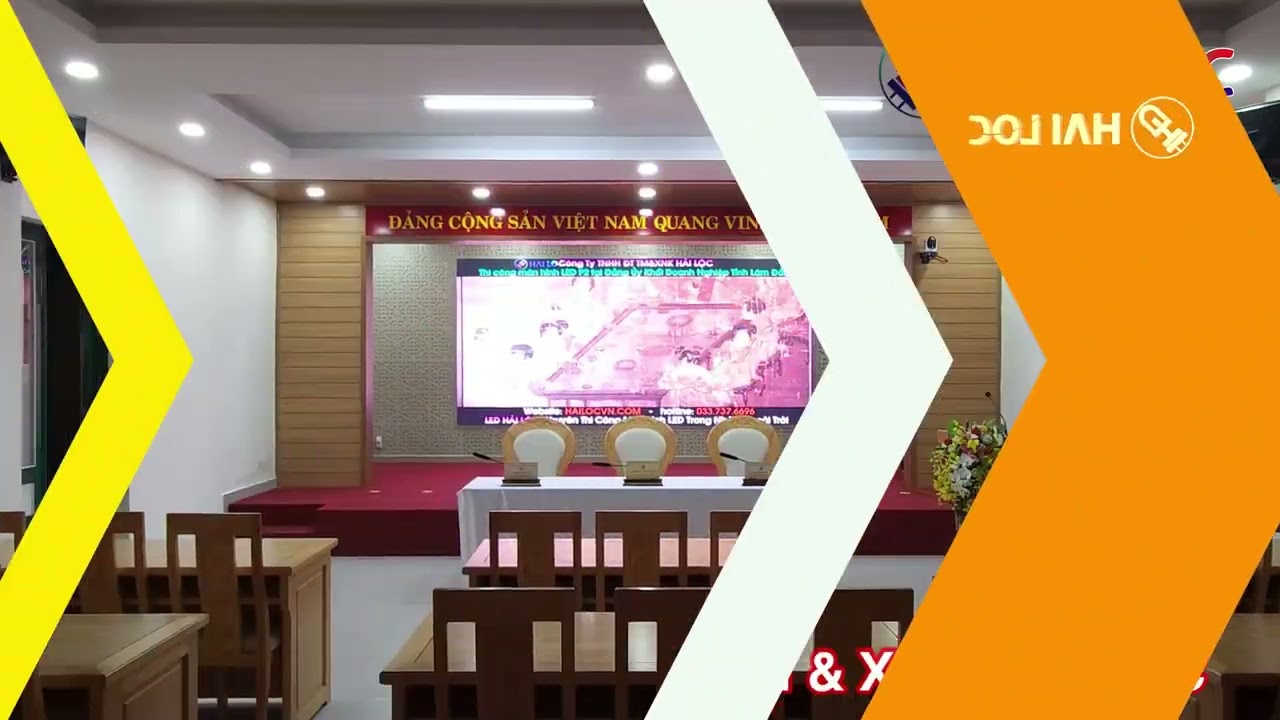 Thi công màn hình LED P2.5 tại Trụ Sở Khối Cơ Quan Đà Lạt - Số 10 Lê Hồng Phong - Hình ảnh dự án thực tế LED Hải Lộc thi công