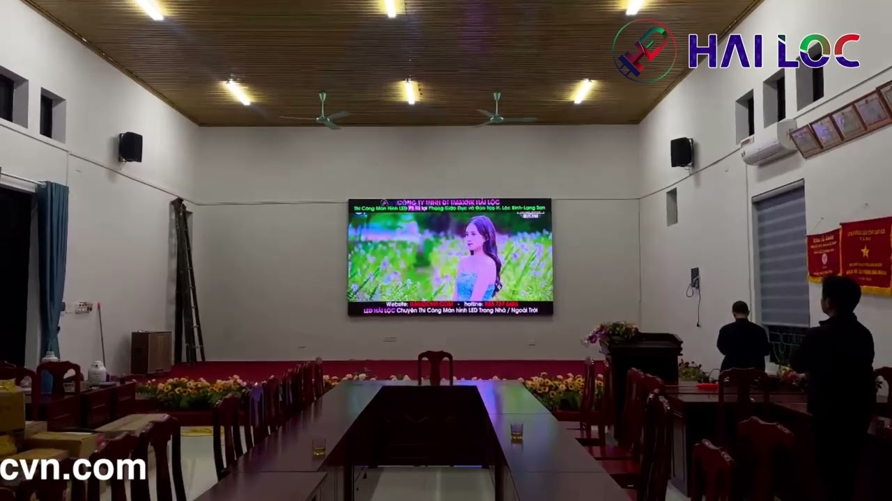 Thi công màn hình LED P2.5 tại Phòng GD&ĐT huyện Lộc Bình - Hải Lộc - Hình ảnh dự án thực tế LED Hải Lộc thi công