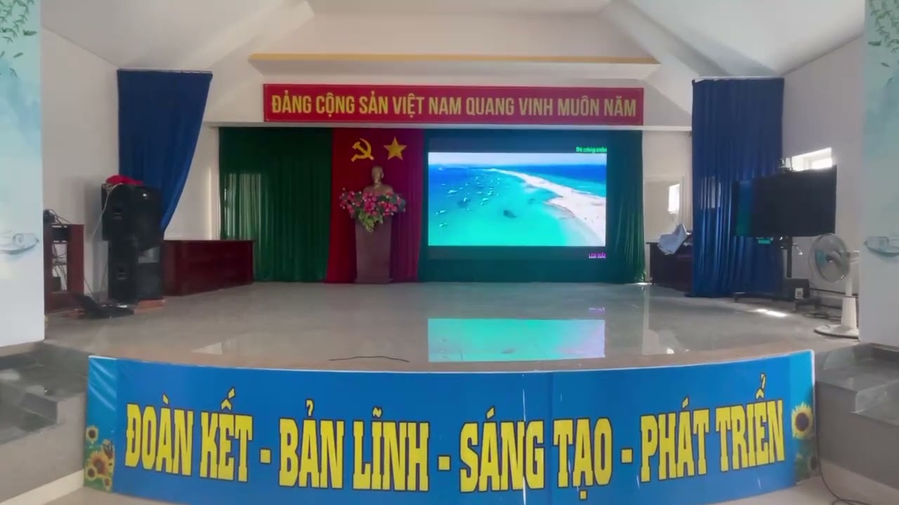 Thi công màn hình LED P2.5 tại xã Lộc Nga – TP. Bảo Lộc – Lâm Đồng - Hình ảnh dự án thực tế LED Hải Lộc thi công