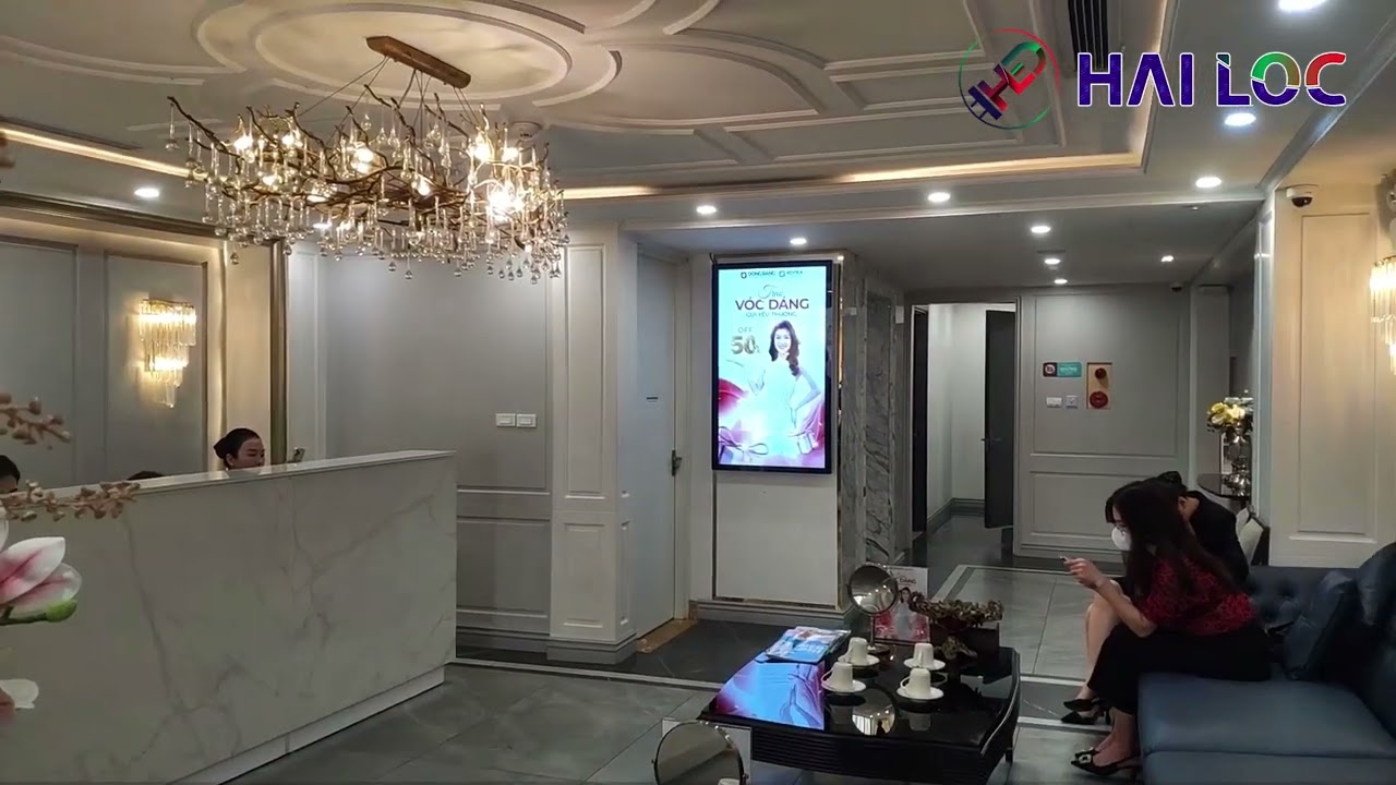 Thi công 6 màn hình 55 inch quảng cáo cho viện thẩm mỹ Korea - Dongbang - Hình ảnh dự án thực tế LED Hải Lộc thi công