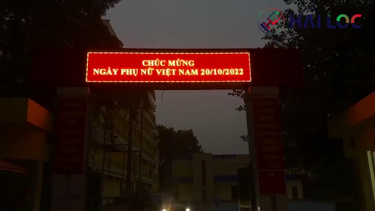 Thi công màn hình LED P10 outdoor tại Cục Cảnh Sát PCCC - Bộ Công An - Hình ảnh dự án thực tế LED Hải Lộc thi công