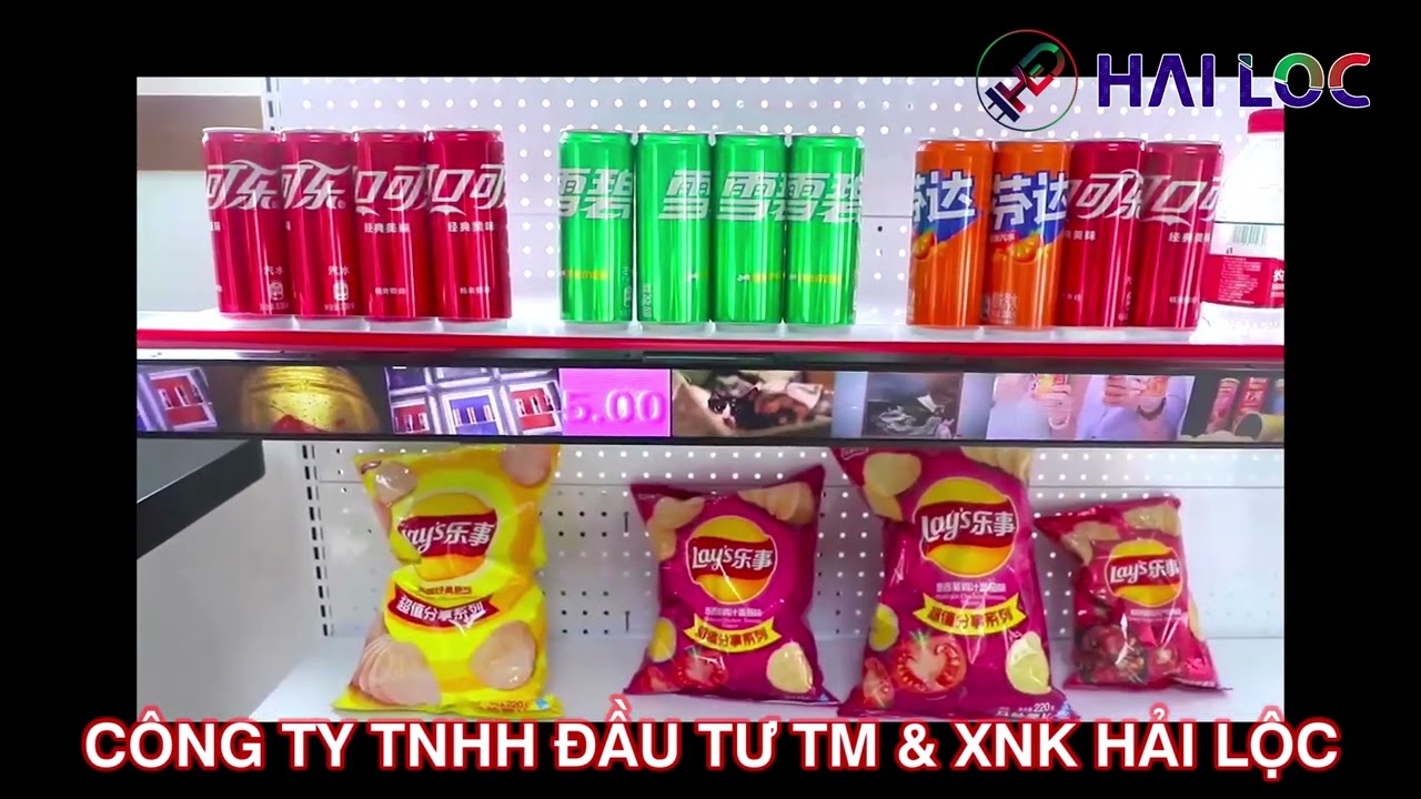 Thi công gắn kệ siêu thị gian hàng dạng thanh ngang màn hình LED - Hải Lộc - Hình ảnh dự án thực tế LED Hải Lộc thi công