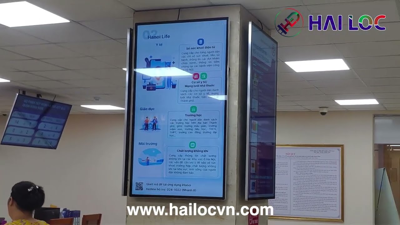 Thi công màn hình LED 75 inch cho UBND Quận Hoàn Kiếm – Hải Lộc - Hình ảnh dự án thực tế LED Hải Lộc thi công