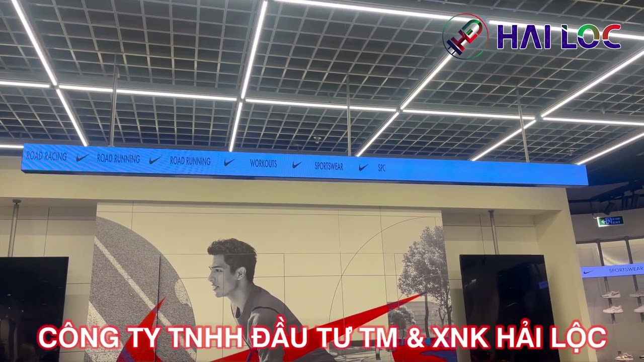 Thi công màn hình LED P2 tại Hãng Giày Nike Tây Hồ - Dự án chất lượng cao - Hình ảnh dự án thực tế LED Hải Lộc thi công