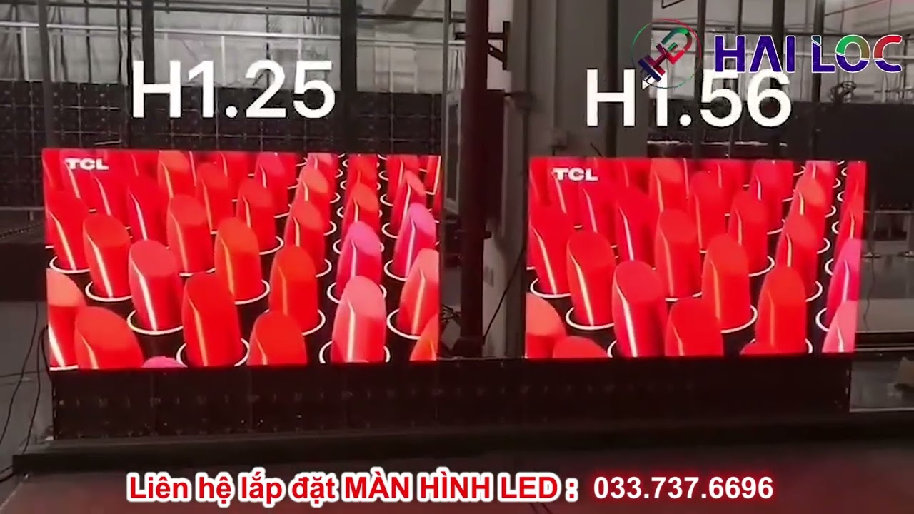 Thi công màn hình LED P1.25 siêu phẩm không cần cáp tín hiệu và dây điện 5V - Hình ảnh dự án thực tế LED Hải Lộc thi công