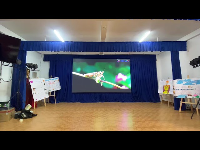 Thi công màn hình LED P2.5 tại Trường THCS Hùng Vương Lạc Dương Lâm Đồng - Hình ảnh dự án thực tế LED Hải Lộc thi công