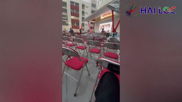 CTY LED Hải Lộc đã thi công màn hình phi. cấp 2 giang vo 2. bảng ngoài trời